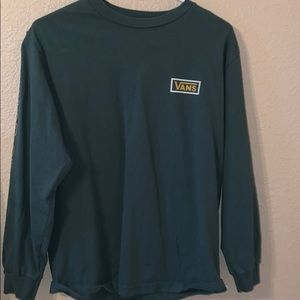 long sleeve green Vans shirt